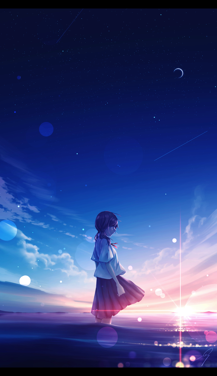 This is a pixiv picture whose title is 世界に染まる.