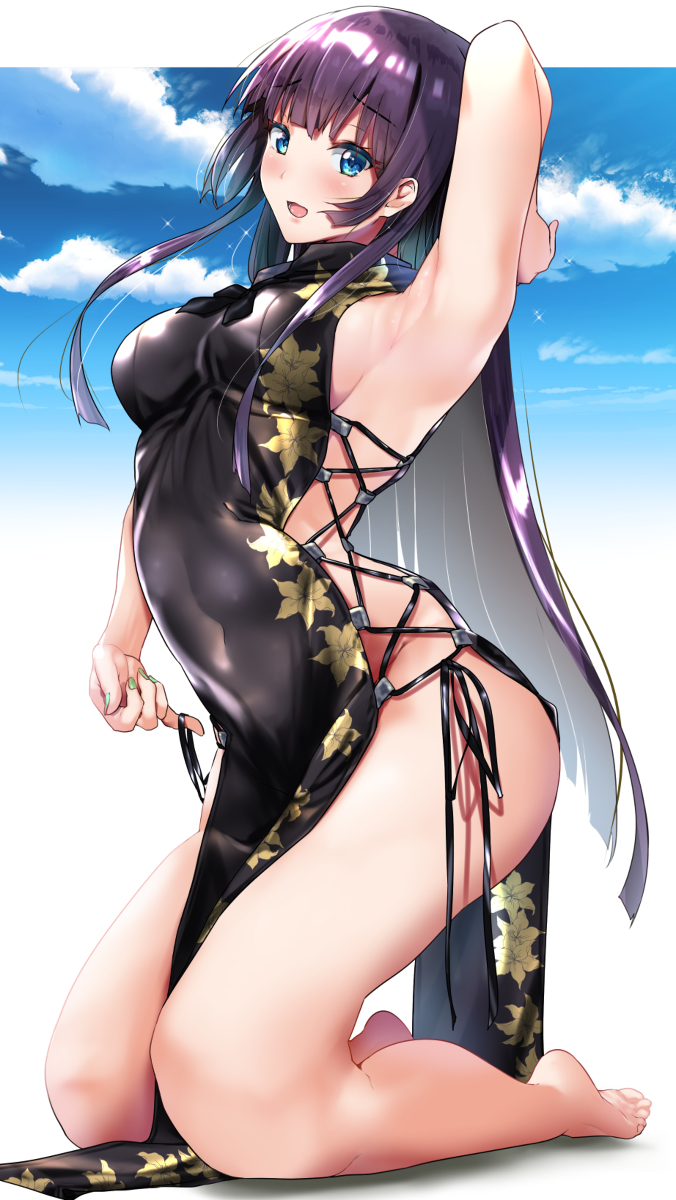 This is a pixiv picture whose title is 紐チャイナ.