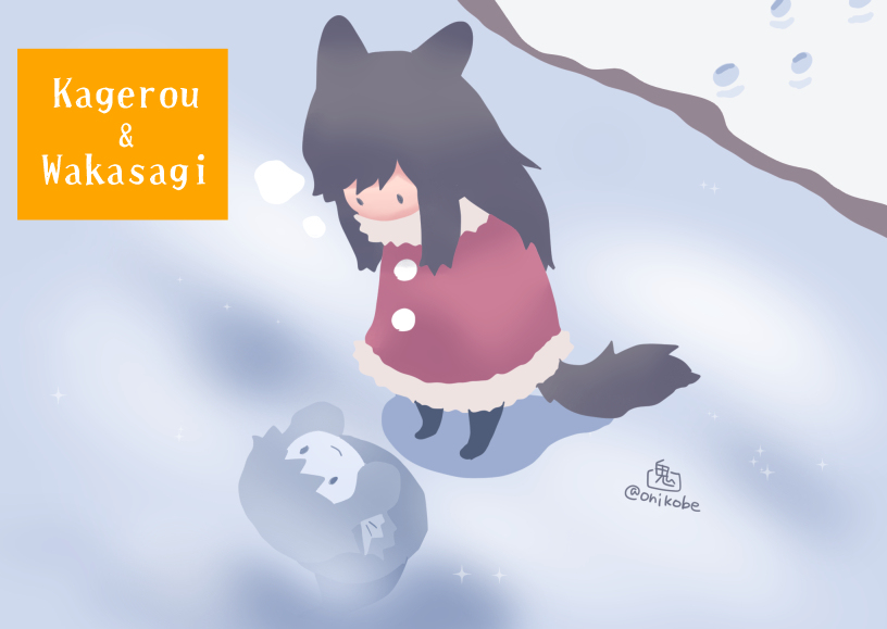 This is a pixiv picture whose title is 影狼と姫.