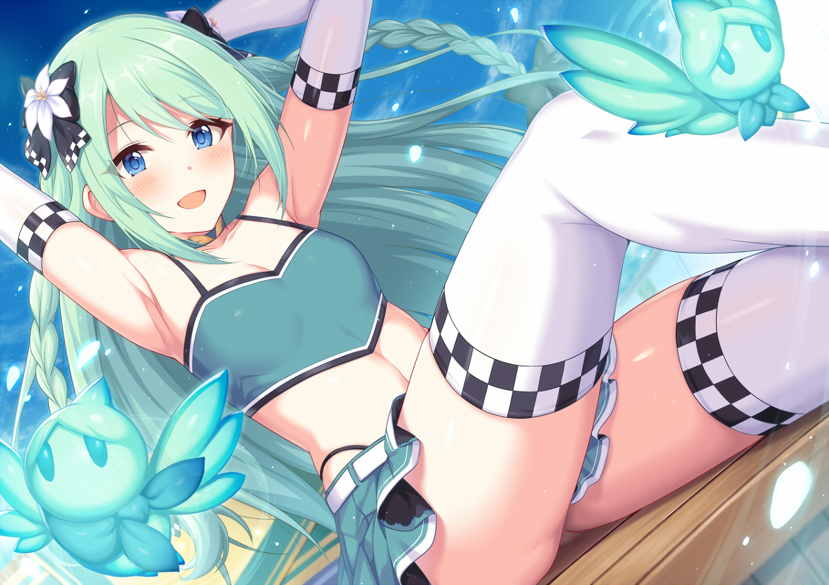 This is a pixiv picture whose title is レースクイーンチカちゃん.
