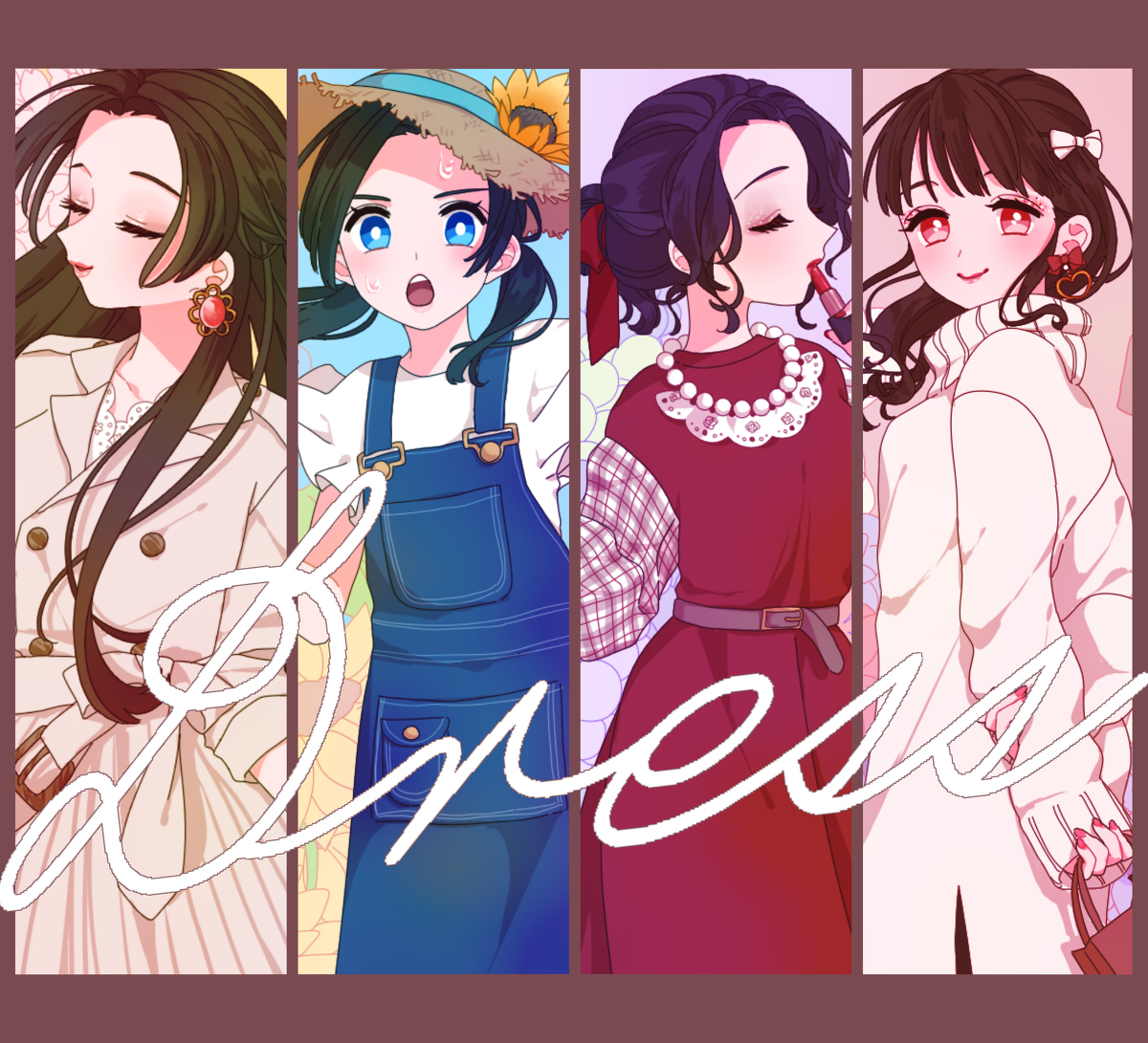 This is a pixiv picture whose title is 四季とお嬢さんとワンピース.