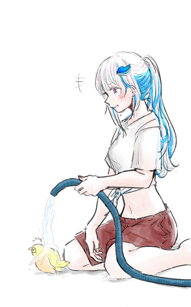 This is a pixiv picture whose title is 暑中見舞い申し上げません.