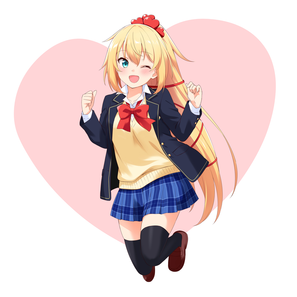 This is a pixiv picture whose title is ホロライブ JKシリーズ 赤井はあと.