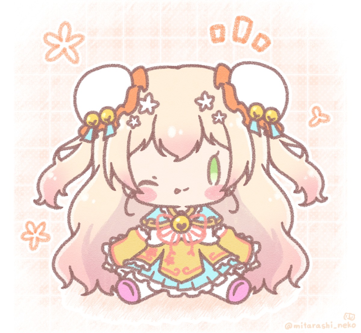 This is a pixiv picture whose title is ぬいぐるみねねちー🥟.