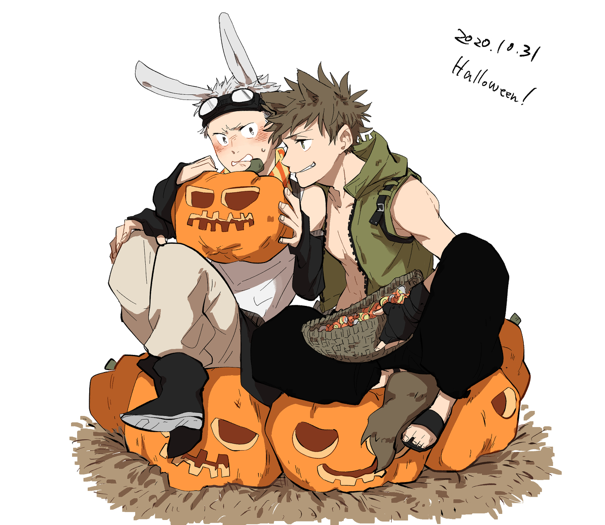 This is a pixiv picture whose title is ハロウイン.