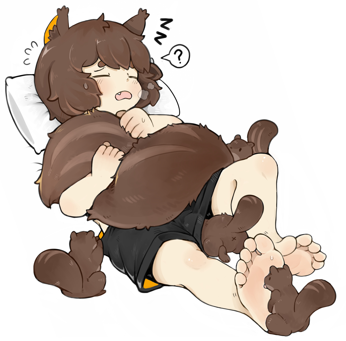 This is a pixiv picture whose title is 奇怪的梦.