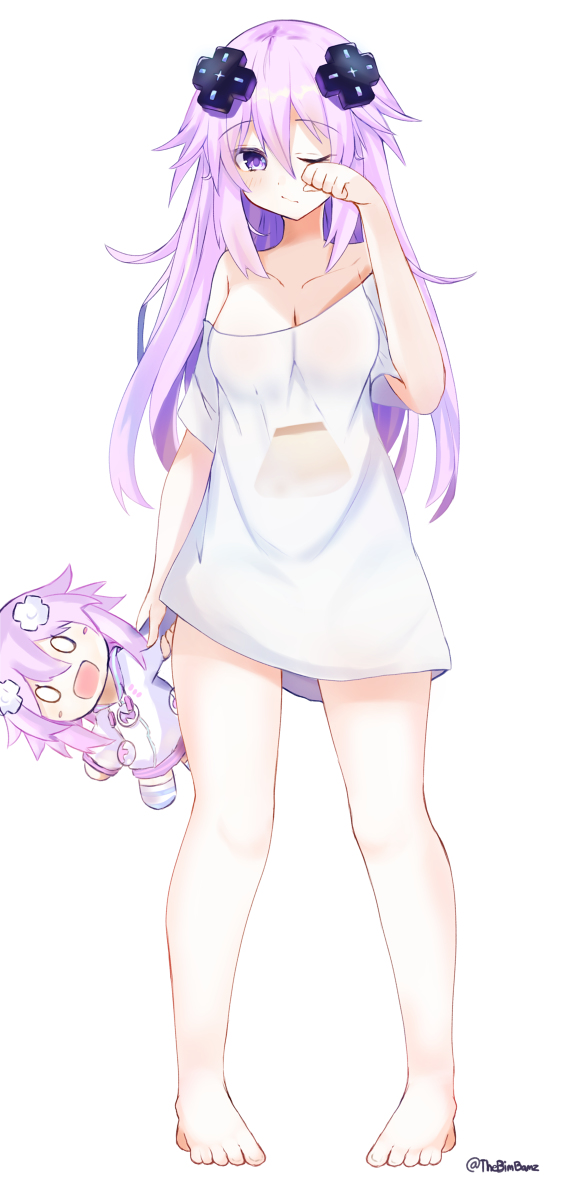 This is a pixiv picture whose title is Sleepy nep.