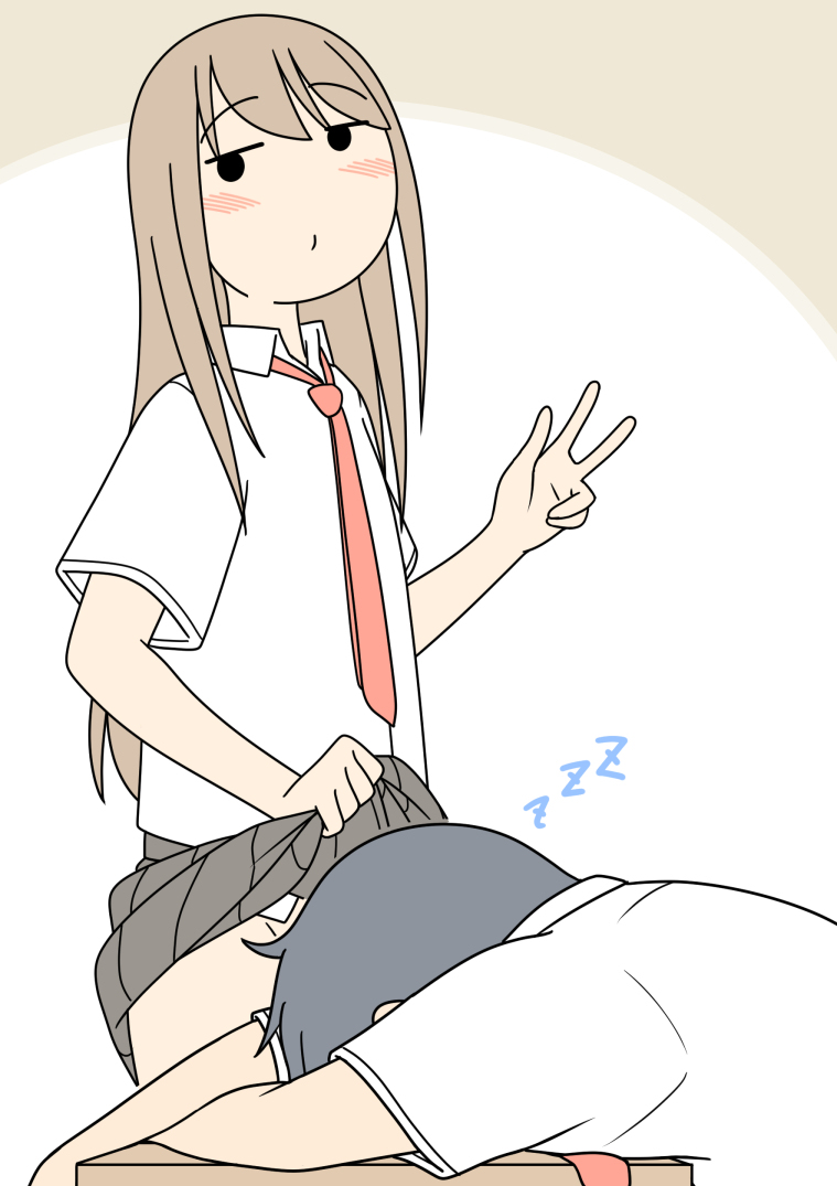 This is a pixiv picture whose title is ノーパンチャレンジ.