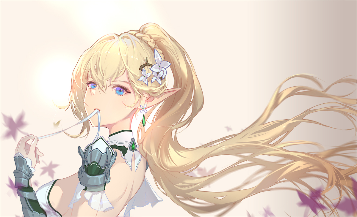 This is a pixiv picture whose title is 精灵呆鹅.