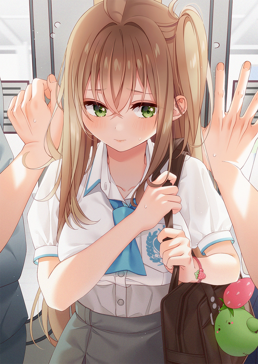 This is a pixiv picture whose title is ね、ねぇ... 近すぎるよぉ...💦.