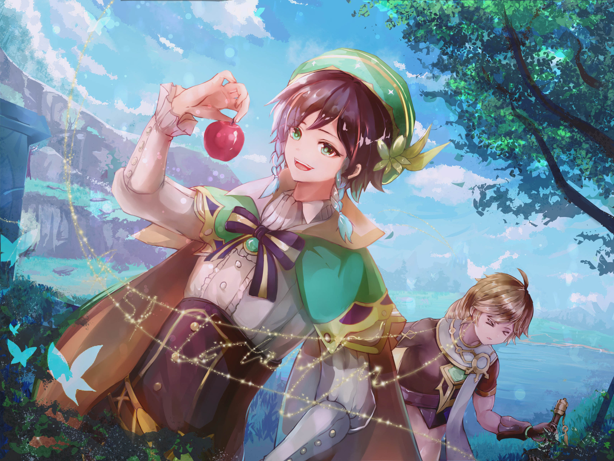 This is a pixiv picture whose title is 原神.