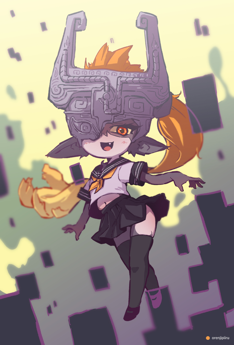 This is a pixiv picture whose title is 制服のミドナ.