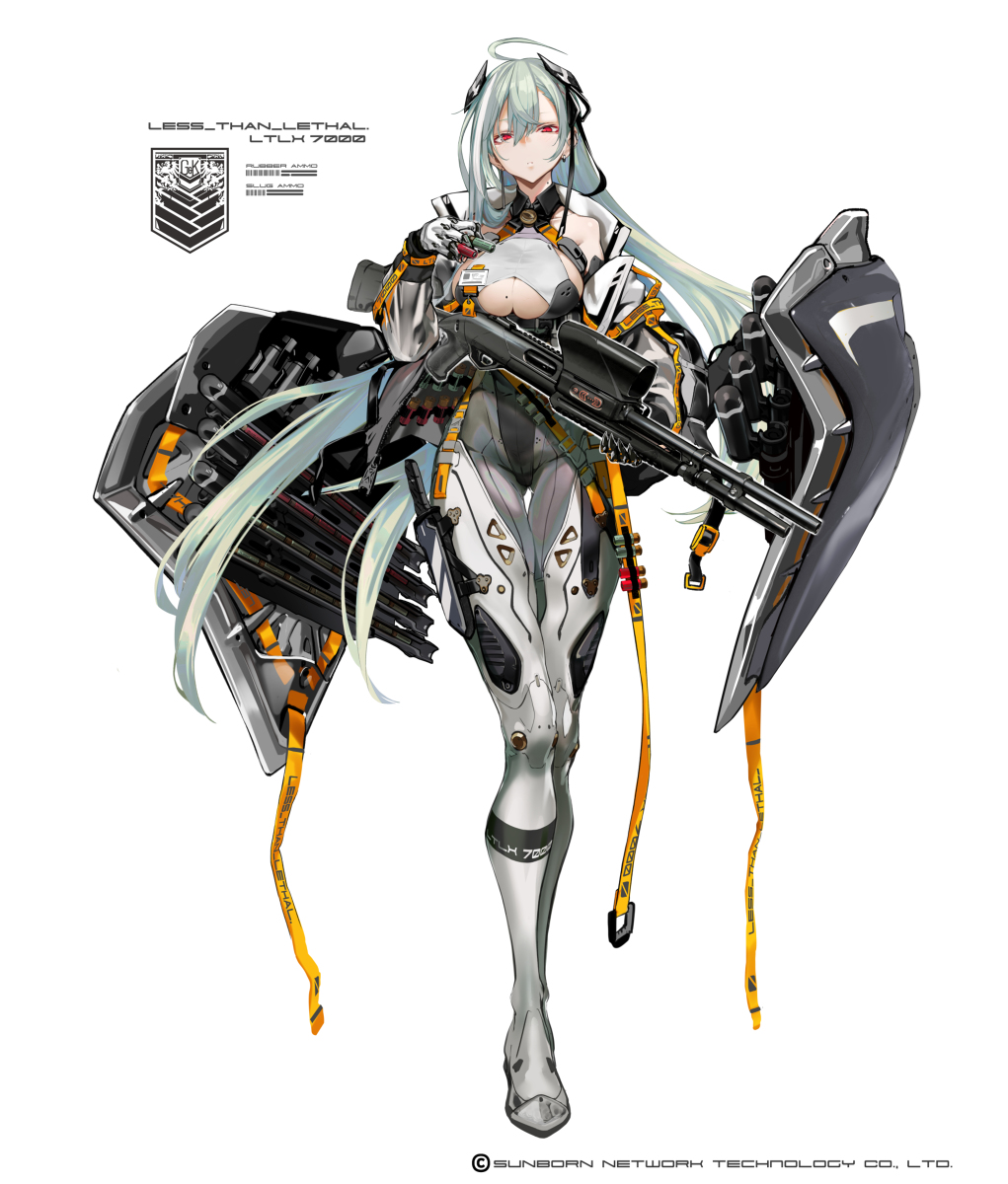 This is a pixiv picture whose title is 「少女前线」LTLX7000 design.