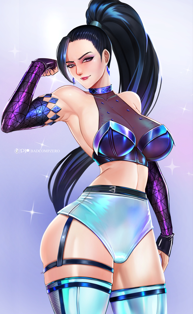 This is a pixiv picture whose title is KDA Swimsuit Collection : KAISA.