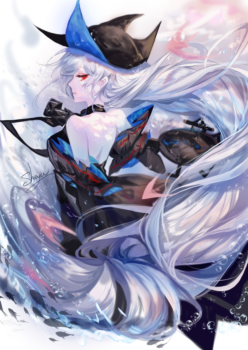 This is a pixiv picture whose title is 🐋.