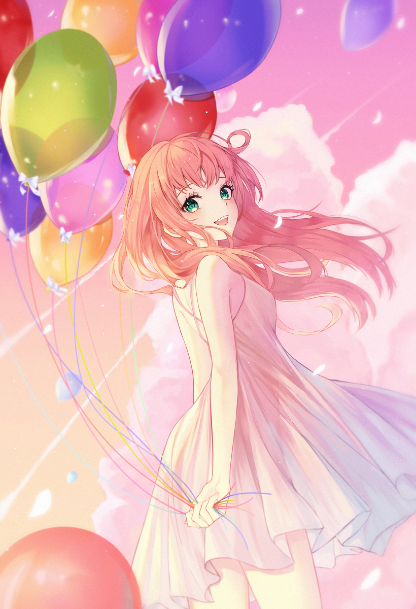 This is a pixiv picture whose title is 風船.