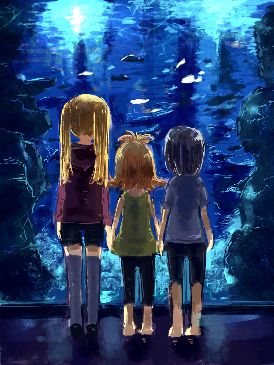 This is a pixiv picture whose title is 水族館.
