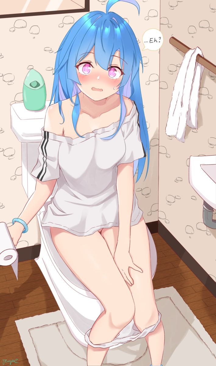 This is a pixiv picture whose title is 🚽~.