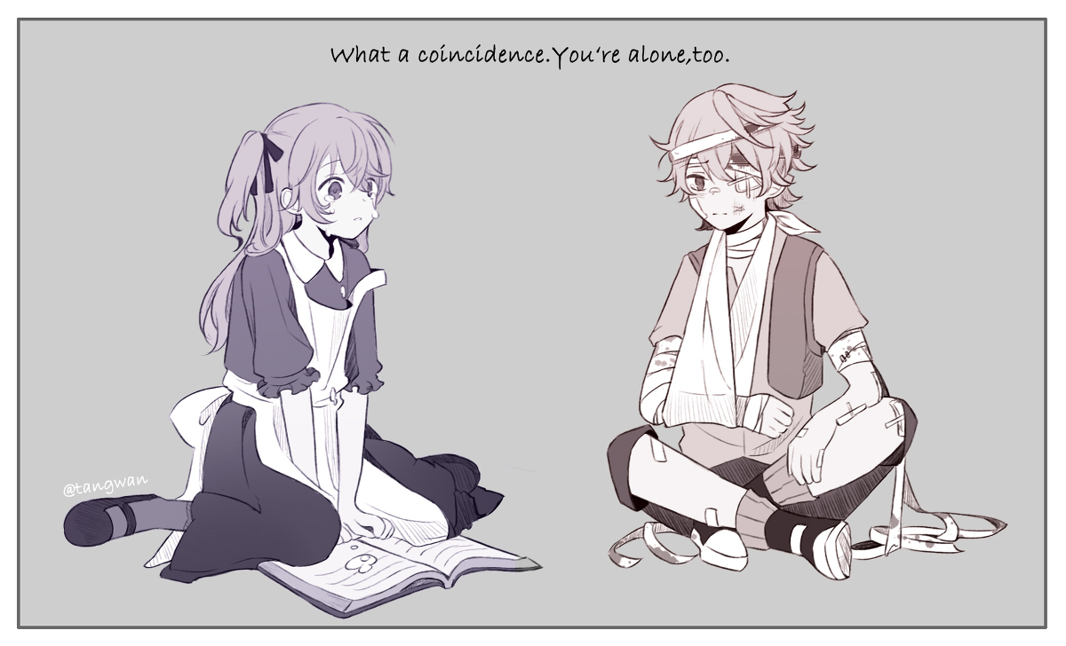 This is a pixiv picture whose title is 「What a coincidence.」.