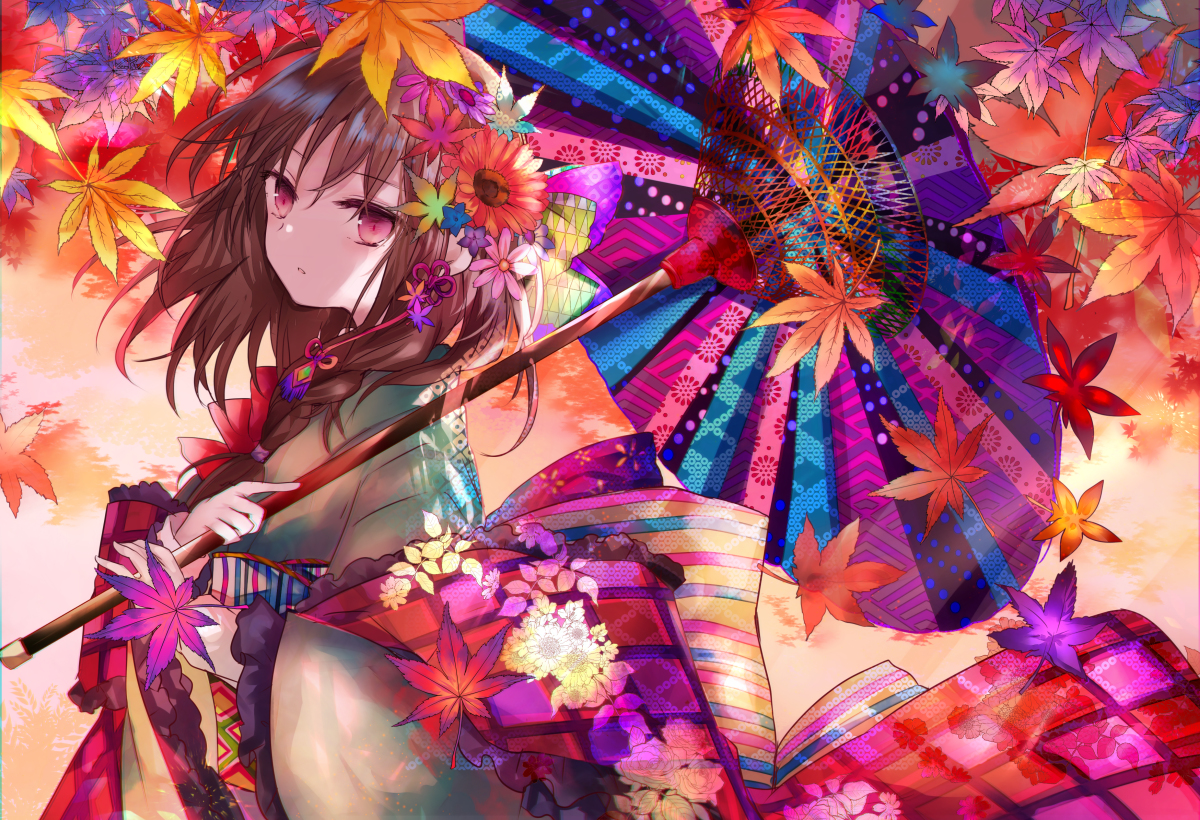 This is a pixiv picture whose title is 秋.