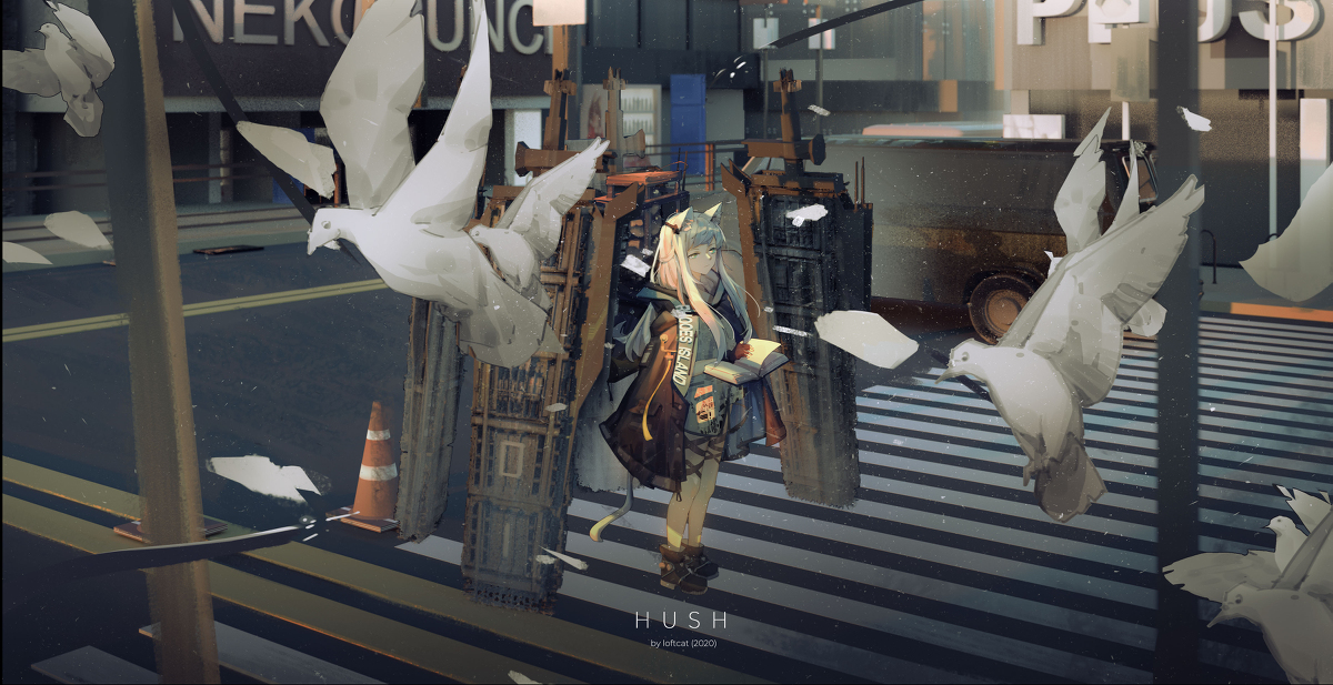This is a pixiv picture whose title is "Hush"Ⅱ.
