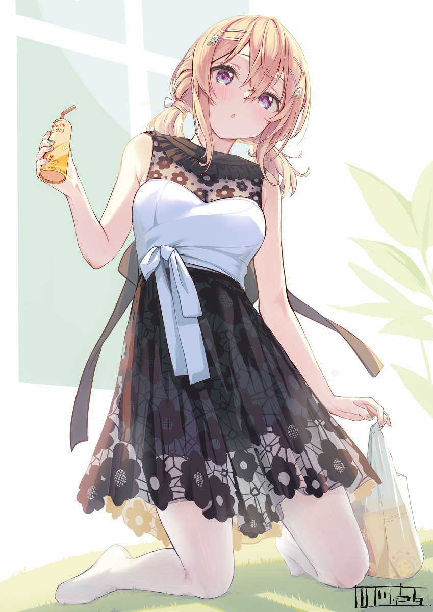 This is a pixiv picture whose title is 「お見舞い天使、さんじょ～ぉ」.