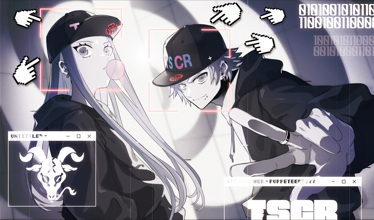 This is a pixiv picture whose title is DARK WEB.