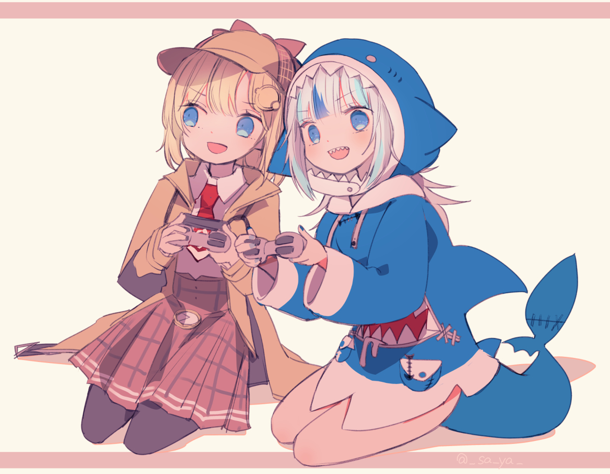 This is a pixiv picture whose title is 🔎🦈.