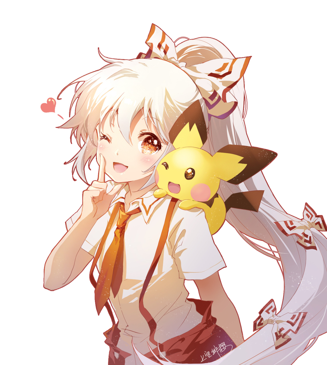 This is a pixiv picture whose title is 东方Project-藤原妹红.