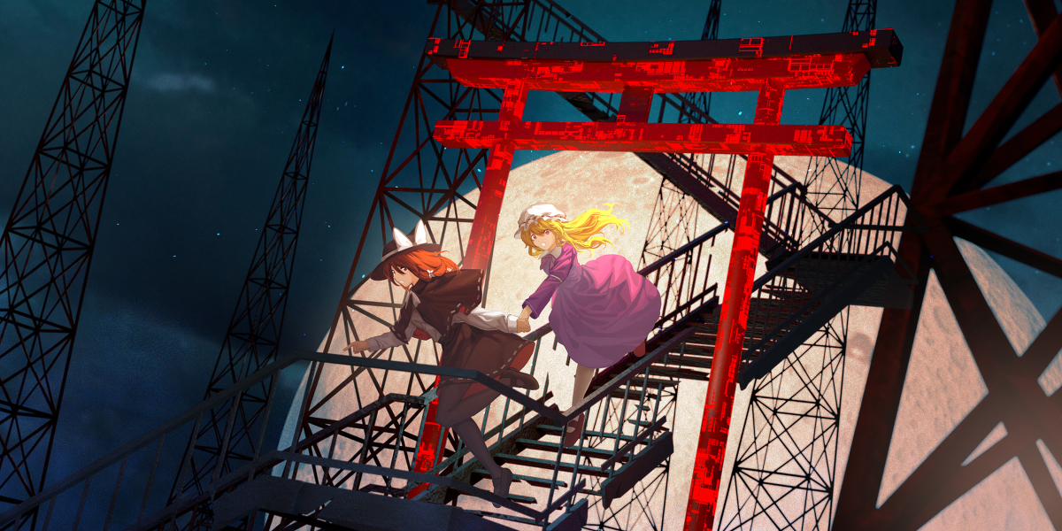 This is a pixiv picture whose title is 逃走！.