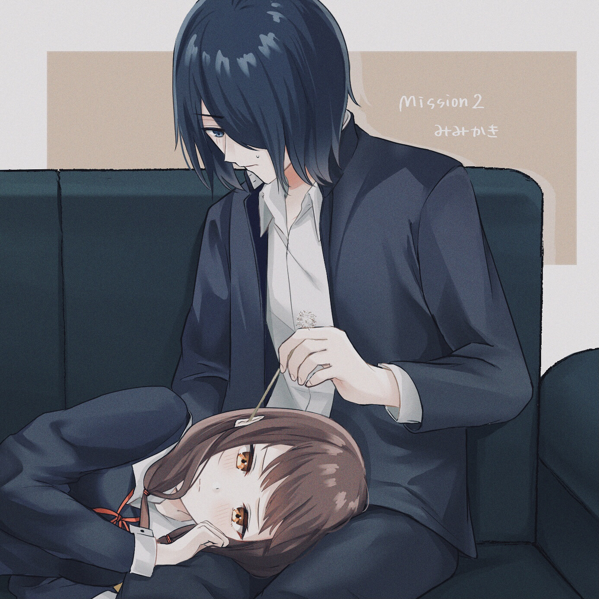 This is a pixiv picture whose title is 仲良し大作戦.