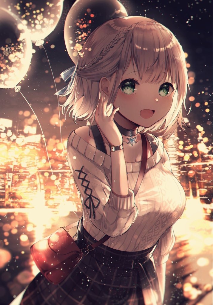 This is a pixiv picture whose title is 🌃.