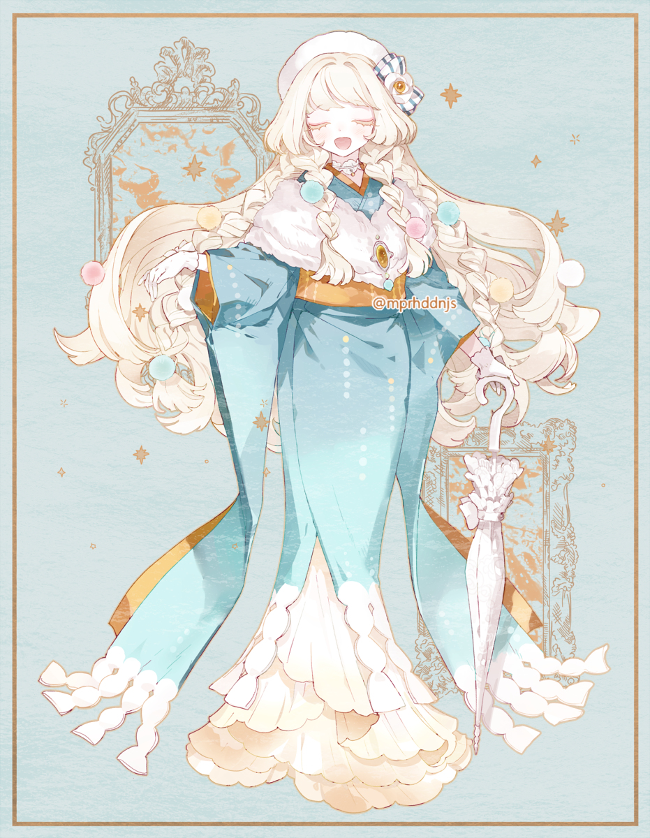 This is a pixiv picture whose title is アワ姫.