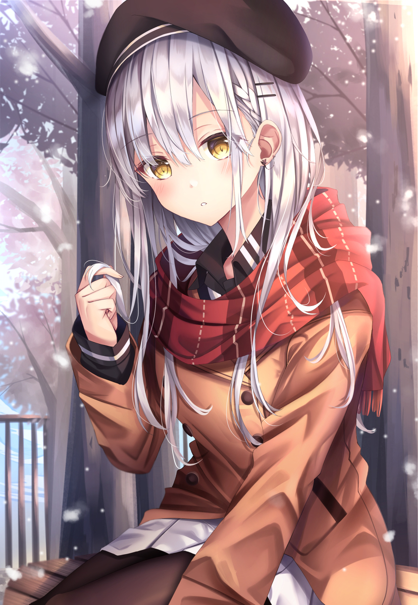 This is a pixiv picture whose title is 冬の色.