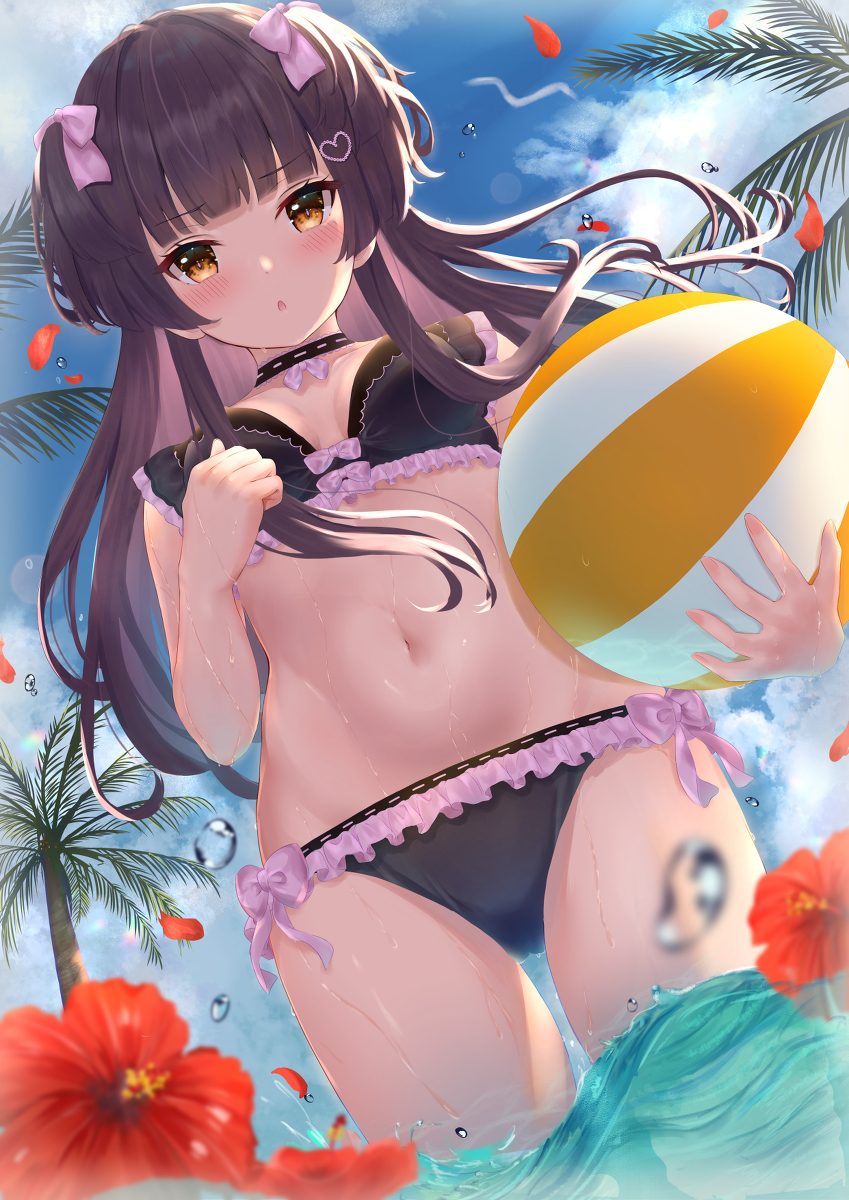 This is a pixiv picture whose title is 水着冬優子.