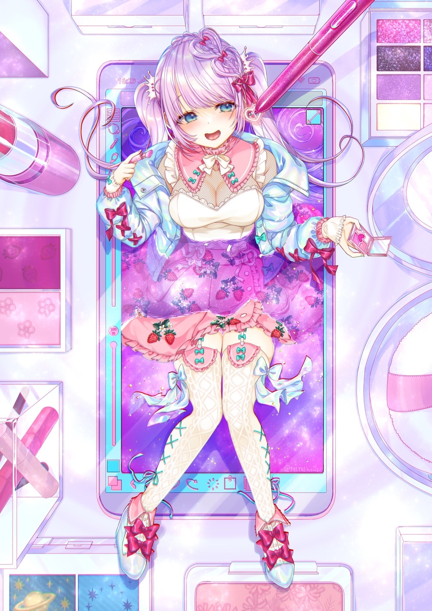 This is a pixiv picture whose title is かわいいをつくってる💕.