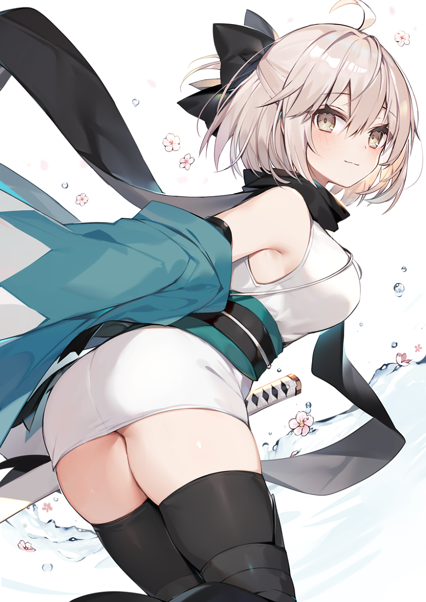 This is a pixiv picture whose title is 沖田さん.