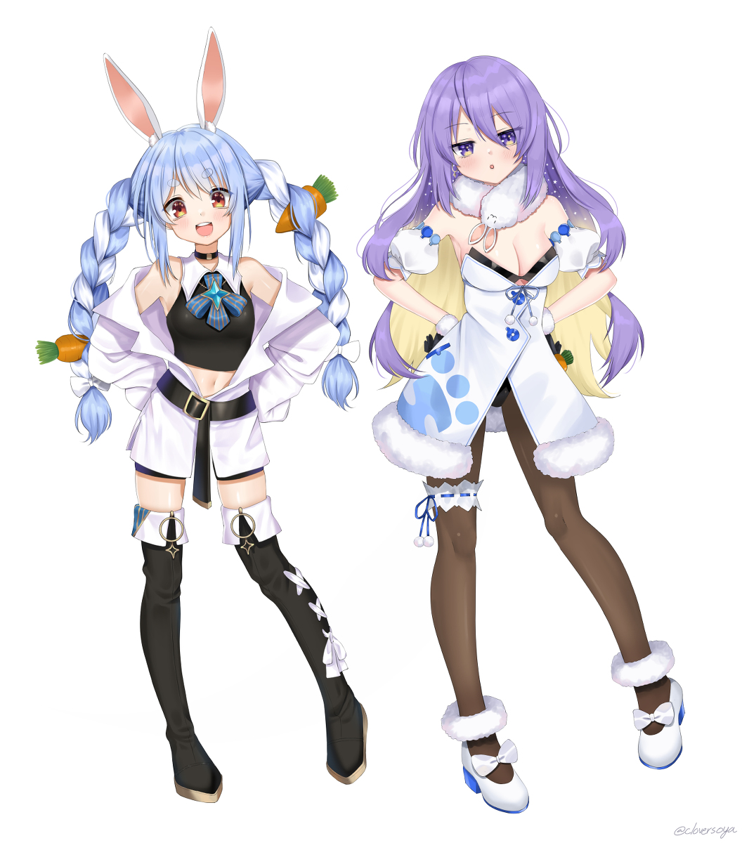 This is a pixiv picture whose title is 🔮+👯= HEY MOONA!.