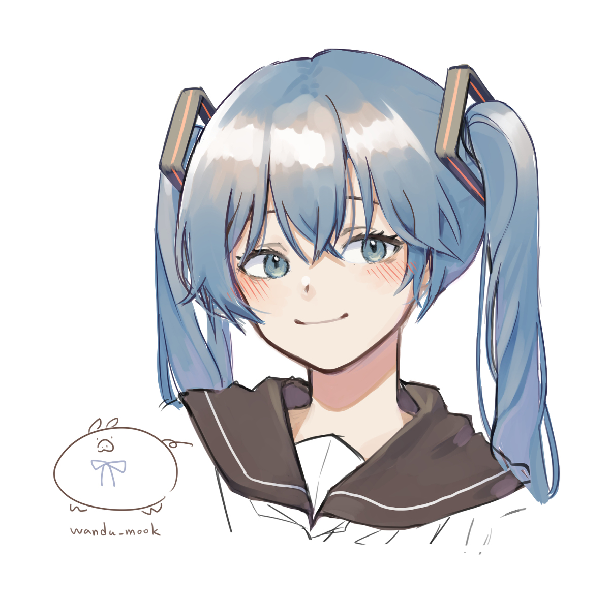 This is a pixiv picture whose title is miku~~.