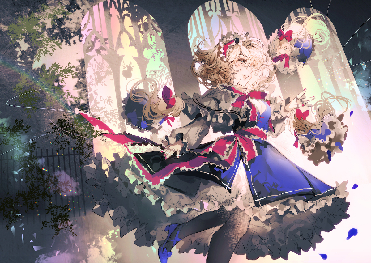 This is a pixiv picture whose title is 七色の人形使い.