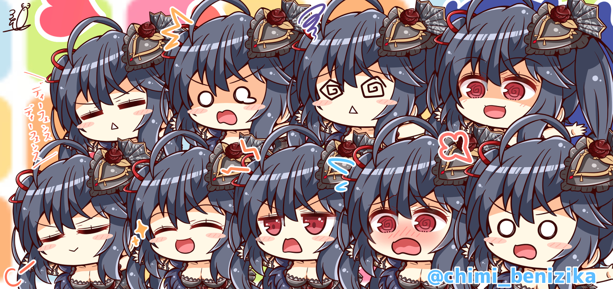 This is a pixiv picture whose title is 大鳳の愛（物理）.