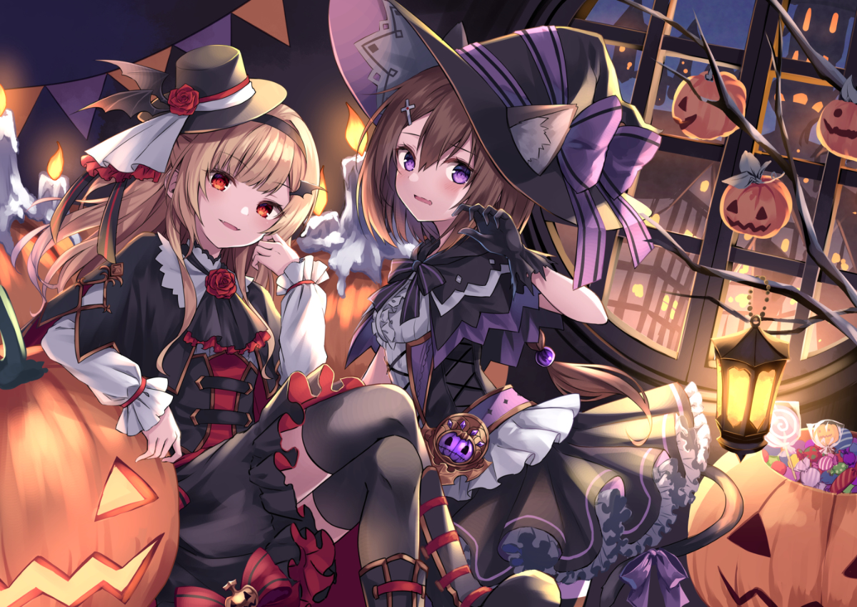 This is a pixiv picture whose title is Halloween2020.