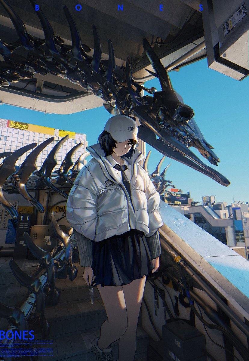 This is a pixiv picture whose title is BONES.