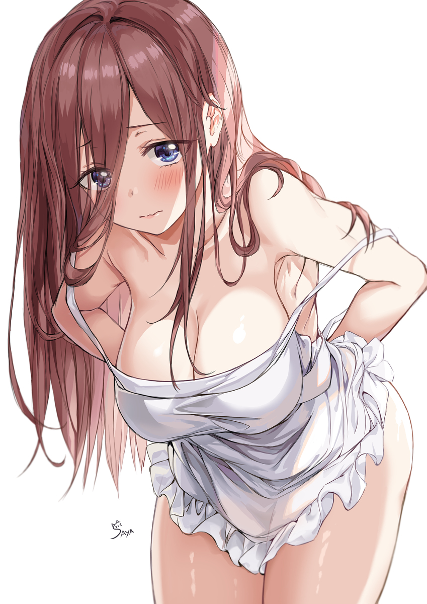 This is a pixiv picture whose title is エプロン 中野三玖.