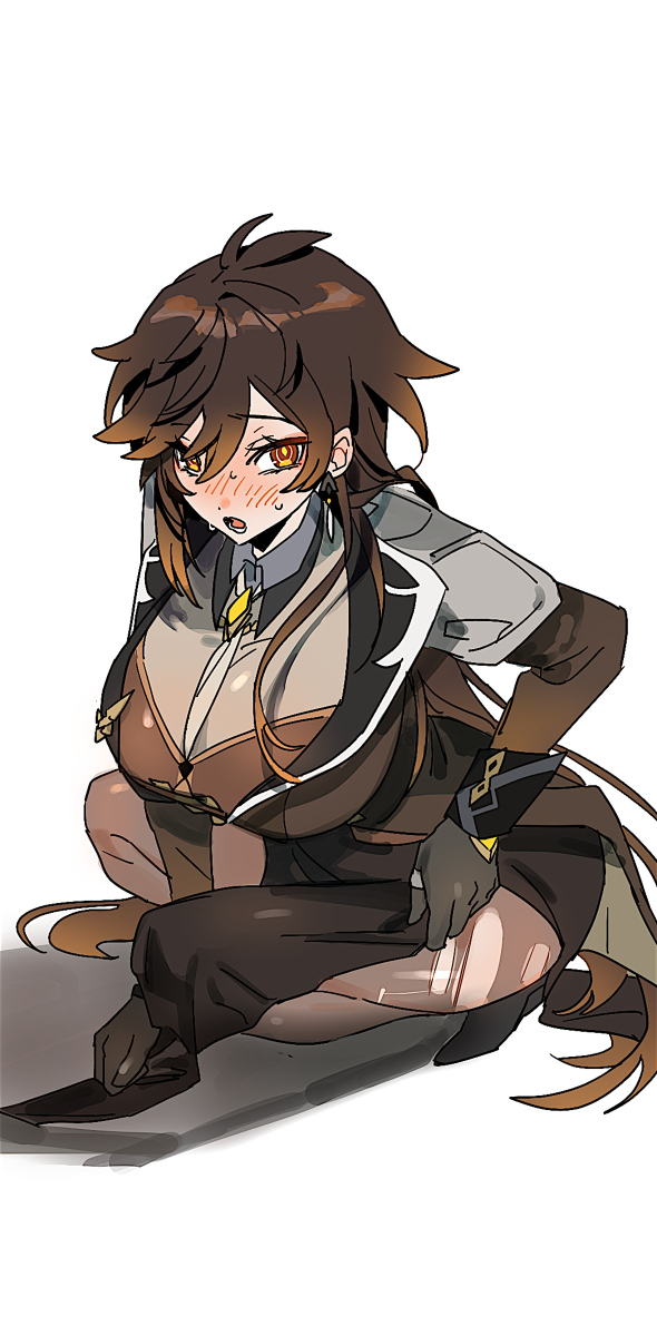 This is a pixiv picture whose title is ♀鍾離先生.