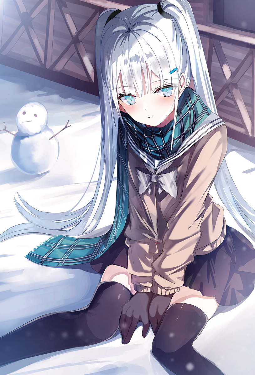 This is a pixiv picture whose title is 雪がきれいだね.