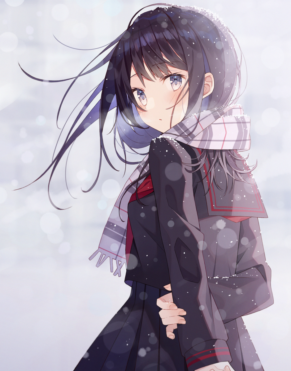 This is a pixiv picture whose title is 雪の花.