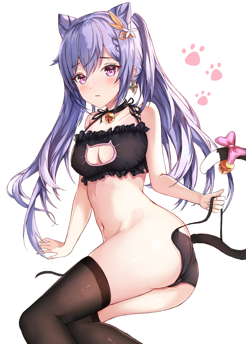 This is a pixiv picture whose title is 刻晴.