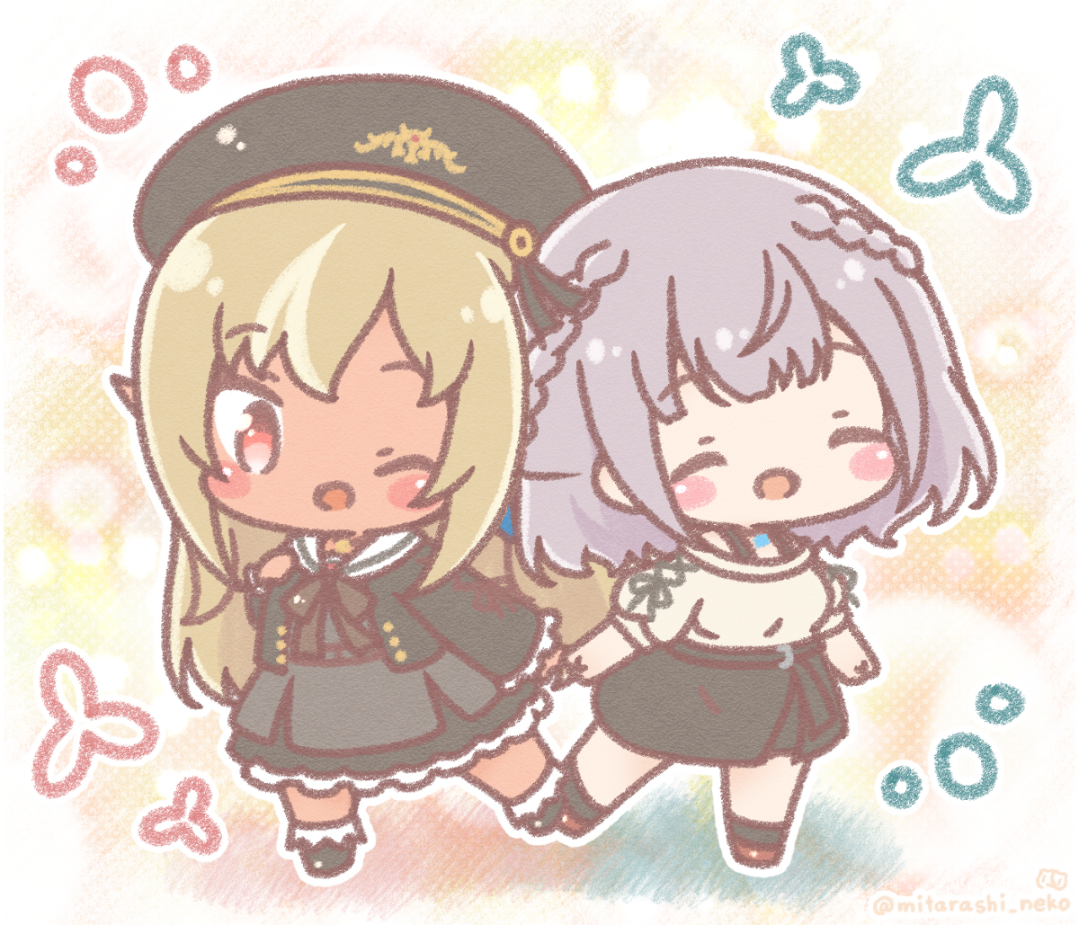 This is a pixiv picture whose title is ノエフレ新衣装.