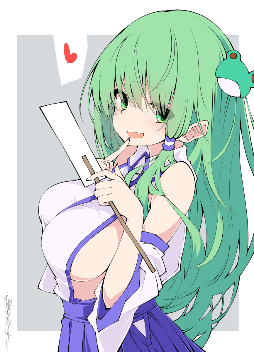 This is a pixiv picture whose title is その大きさで現人神は無理でしょ.